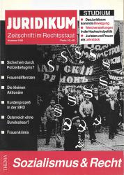 Sozialismus & Recht juridikum 5/1989 Sozialismus & Recht