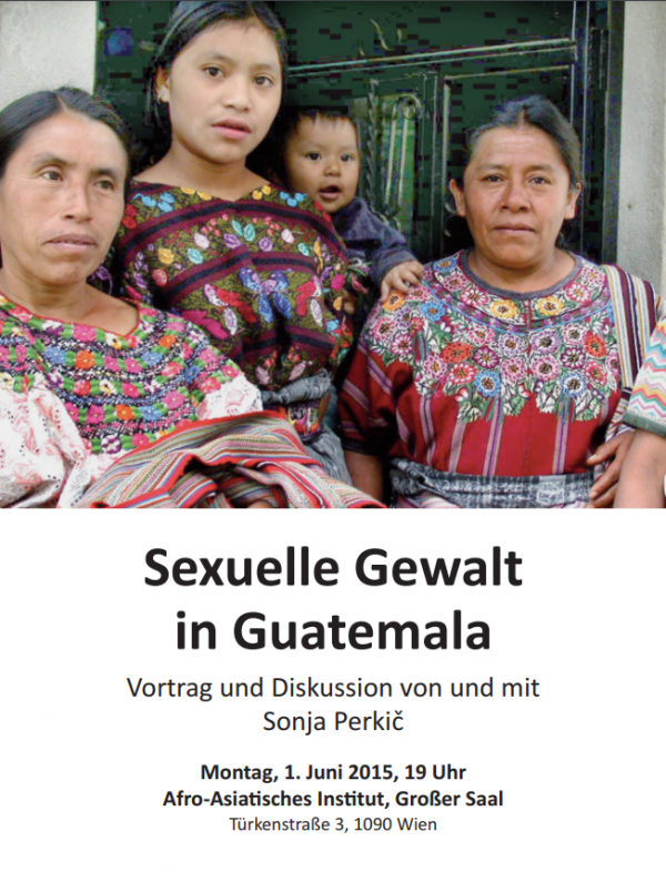 Flyer: Sexuelle Gewalt in Guatemala